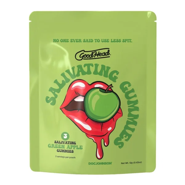 GoodHead Salivating Gummies 3-Pack Green Apple