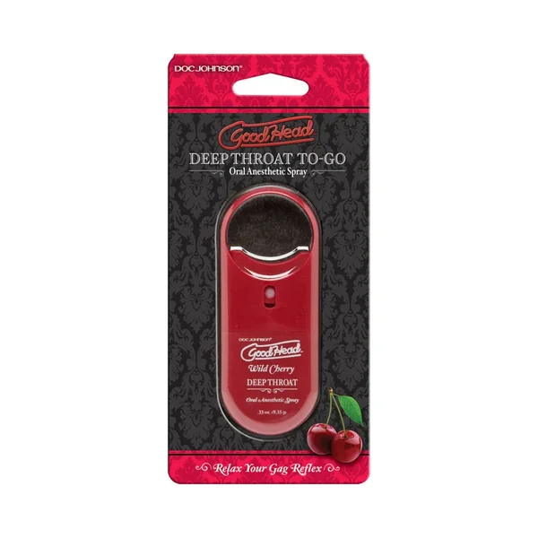 Goodhead to Go – Deep Throat Spray .33oz. Wild Cherry