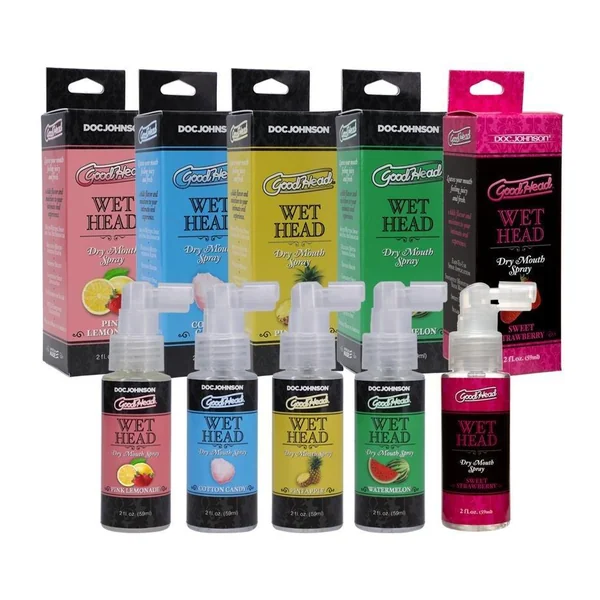 GoodHead Wet Head Dry Mouth Spray 2 oz (59 ml) 5 Different Flavors!