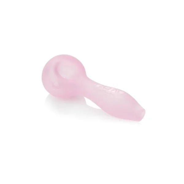 Grave Sand Blasted Spoon Hand Pipe Pink