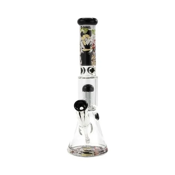 G-Rollz Banksy’s ‘Cop On Cop’ 8-Arm Perc Beaker Yellow 50CM