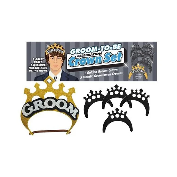 Groom To Be Groom Crown Set by Little Geenie