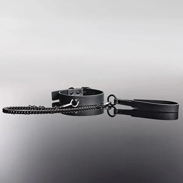 Gunmetal Glam Pleasure Collar & Leash
