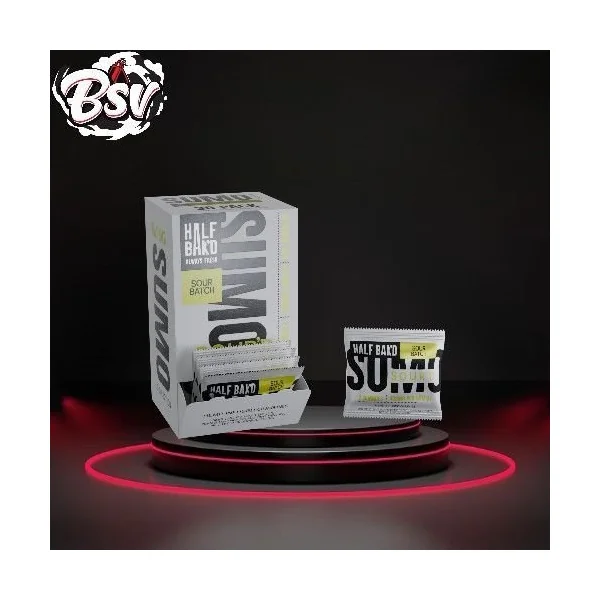 Half Bak’d D9 SUMO Sour’d Sour Batch Gummies 2ct 30 Per Pack