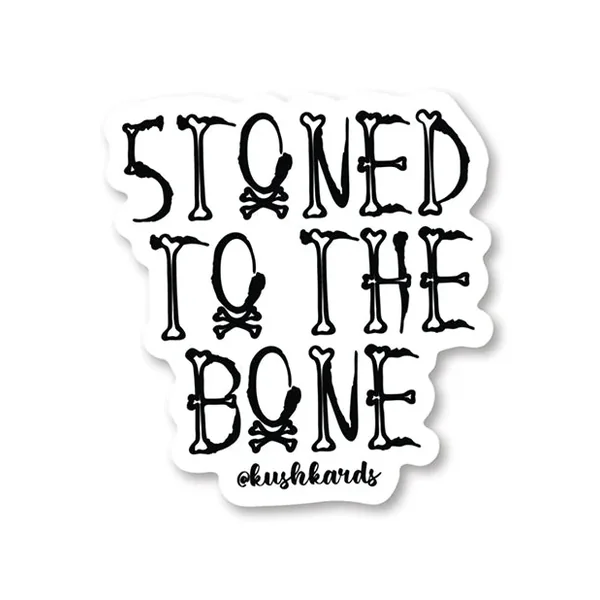 Halloween Stoned to the Bone Sticker – Pack of 3