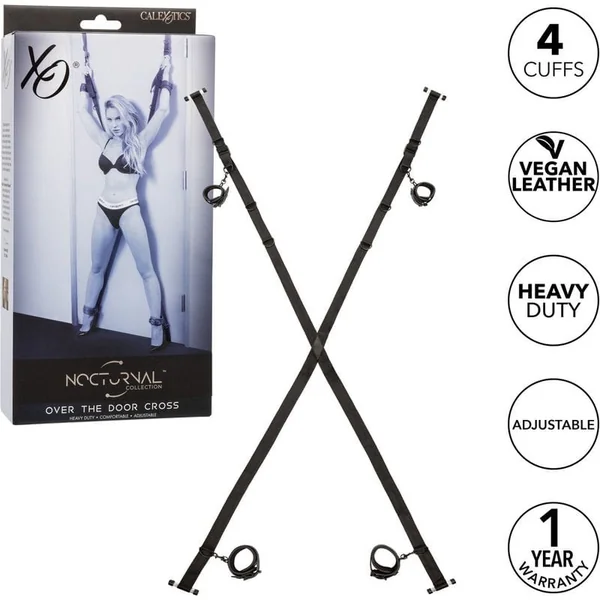 Handcuffs and restraints - CalExotics - Nocturnal Collection Over The Door Cross