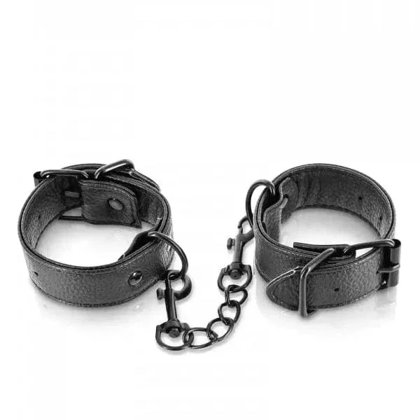 Handcuffs - FetishTentation - Adjustable Leatherette Handcuffs
