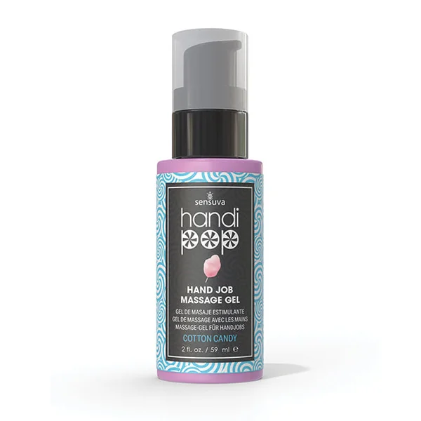 Handipop Hand Job Massage Gel - 2 oz Bottle Cotton Candy
