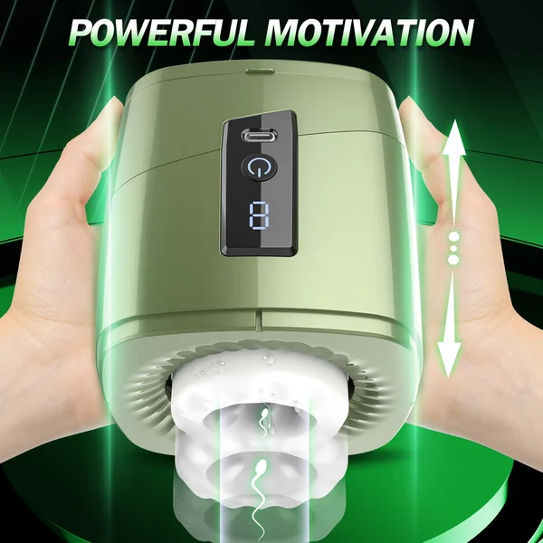 Handy Male Masturbator - Thrusting Rotating Pocket Pussy Adult Stroker Sex Toy for Men