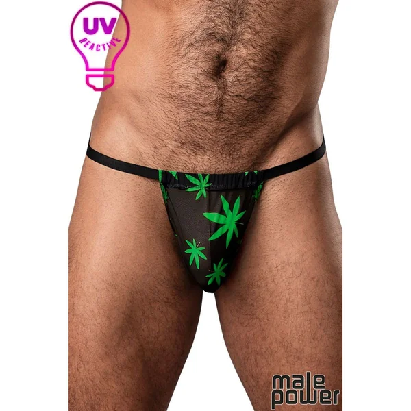 Hazy Days Leaf G-String by Male Power