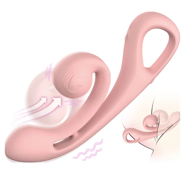Heart Touch Rabbit Vibrator-Pink