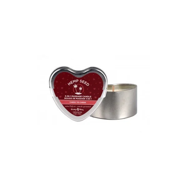 Hemp Seed 3-in-1 Heart Shaped Candles