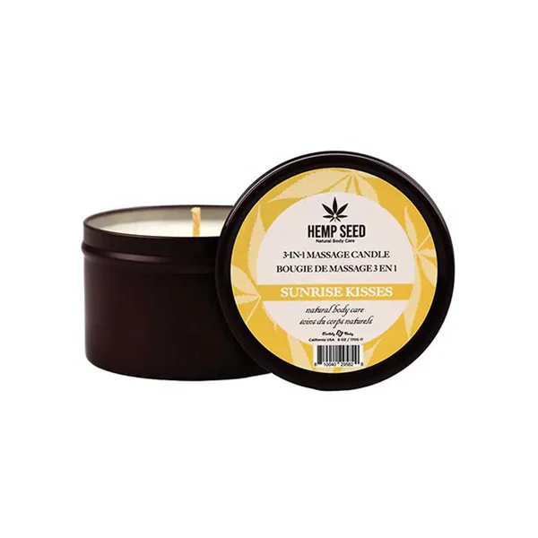 Hemp Seed 3-in-1 Massage Candle - Sunrise Kisses 6 Oz