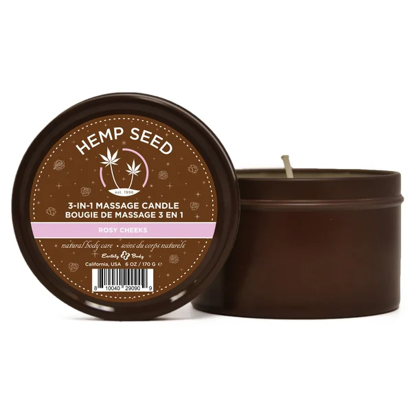 Hemp Seed Holiday Candle - Display