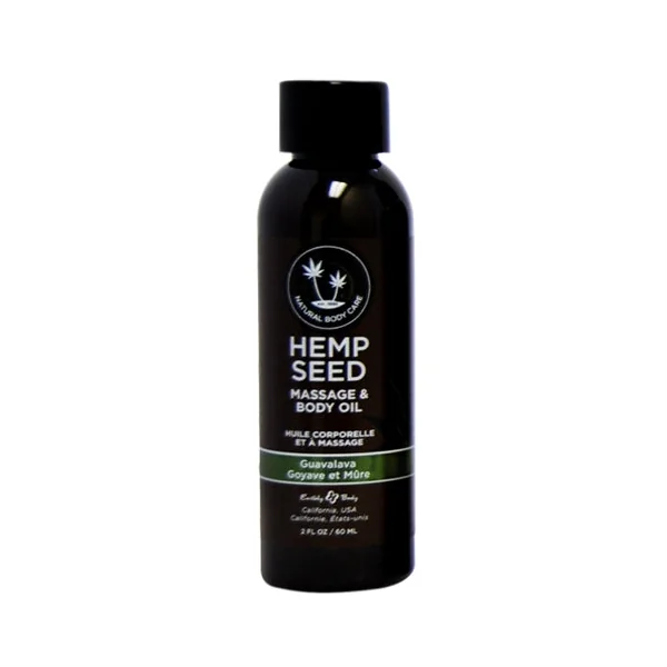 Hemp Seed Massage and Body Oil - Guavalava 2 Fl. Oz/ 60ml