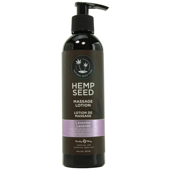Hemp Seed Massage Lotion 8oz/237ml in Lavender