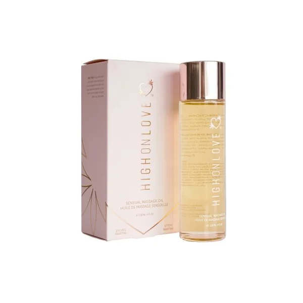 HIGH ON LOVE MASSAGE OIL LYCHEE MARTINI (NET)