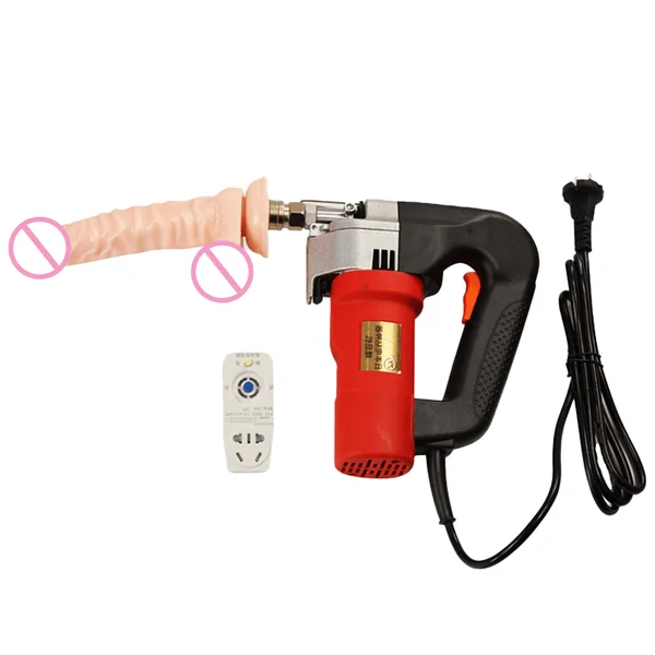High-speed insertion and retractable squirting handheld gun machine