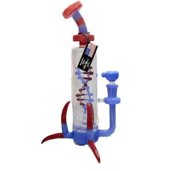 Horned DNA Spin Waterpipe With Bent Neck