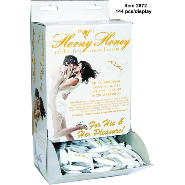 HORNY HONEY AROUSAL GEL 144PC DISPLAY