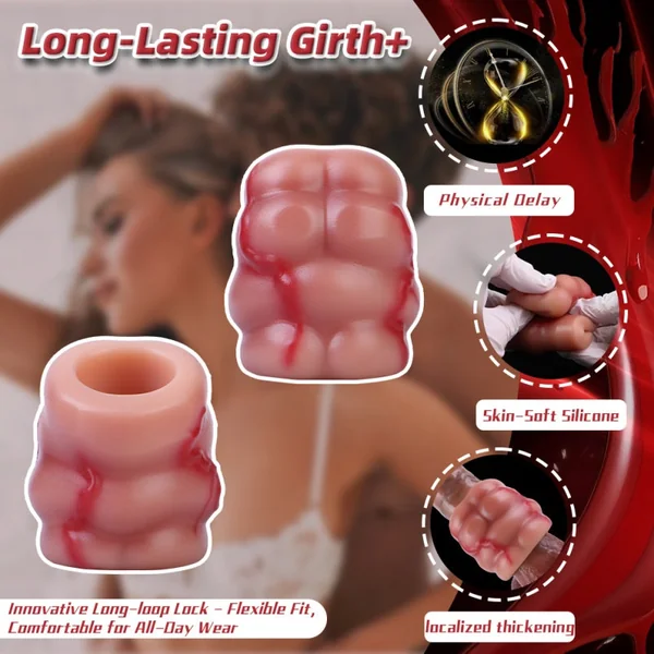 Horsedildo Fantasy Cock Ring - Powe Muscle Penis Extender Sex Toys for Men Gay Couple