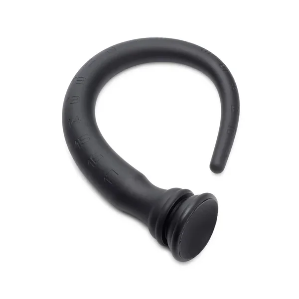 Hosed Tapered Silicone Hose Flexible Anal Play 18in – Black