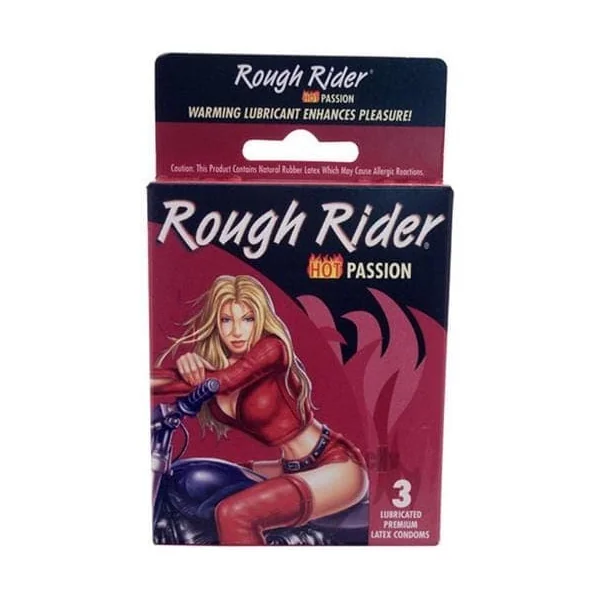 Hot Rider - 3 Pack - Lubricated Latex Condoms