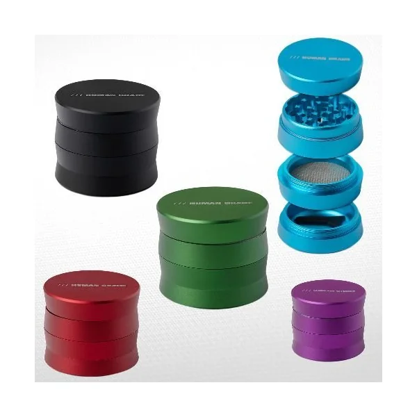 Human Grade Aluminum 4pc Grinder Model 1A 2in Red