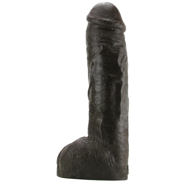 Hung 12.5 Inch Vac-U-Lock Dildo in Brown