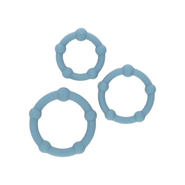 Hung Beaded 3-Ring Set