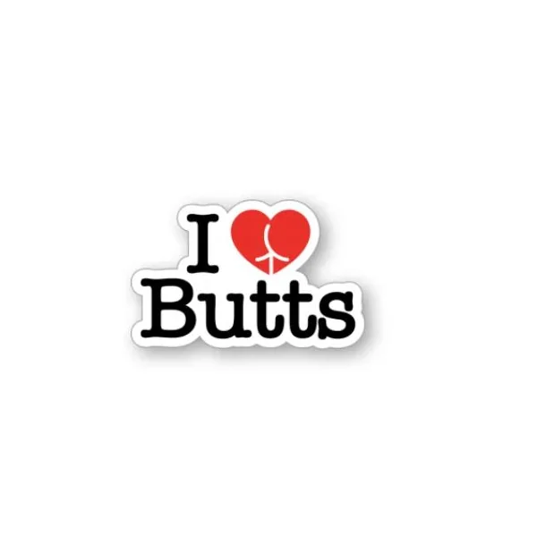 I HEART BUTTS PIN (NET)