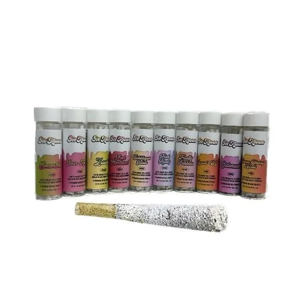 Ice Kream THC-A 5pk Pre-Rolls Coated W/Diamonds Bubblegum Gelato