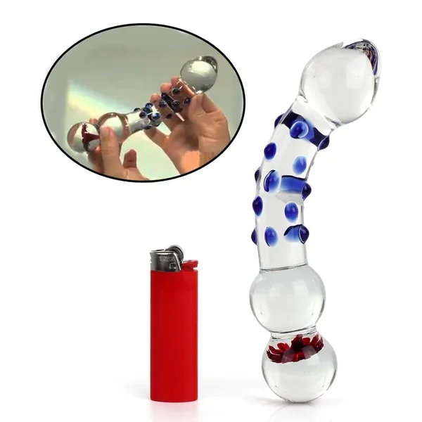 Icicles No 18 Glass Dildo 7.5 Inch Clear Pipedream Products