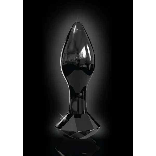 Icicles No 78 Glass Anal Plug – Black