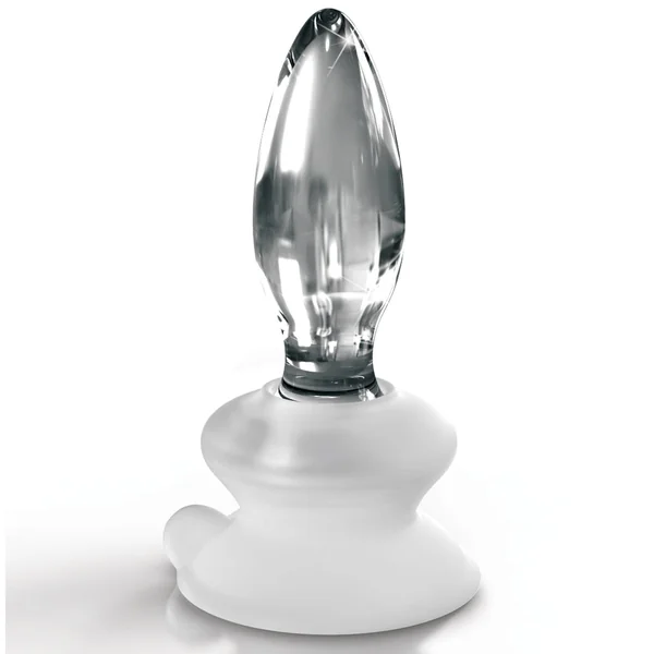 Icicles No. 91 Glass Anal Plug With Suction Cup