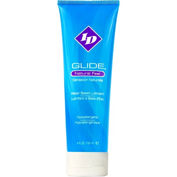 ID Glide Natural Feel Water Based Lubricant 4 Ounce Travel Tube