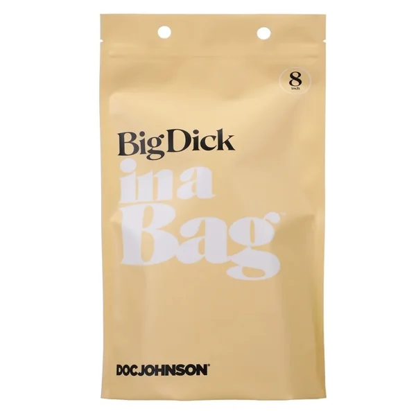 IN A BAG BIG DICK 8 INCH CLEAR