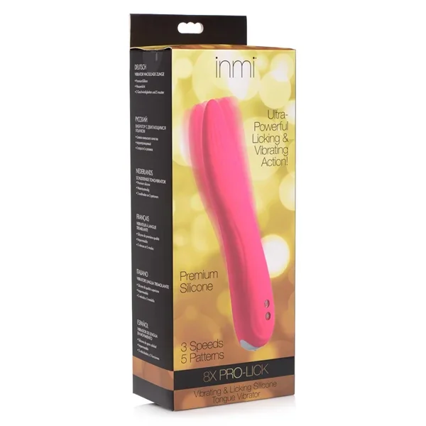 Inmi 8X Pro-Lick Vibrating & Licking Silicone Tongue Vibrator