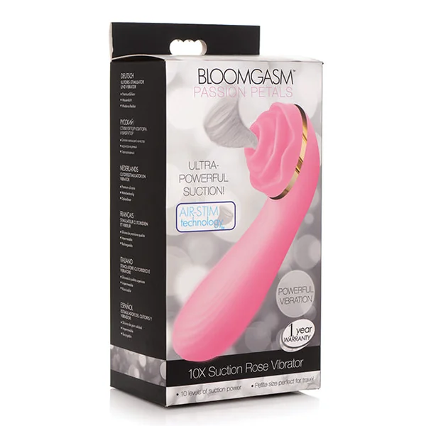 Inmi Bloomgasm Passion Petals 10x Silicone Suction Rose Vibrator