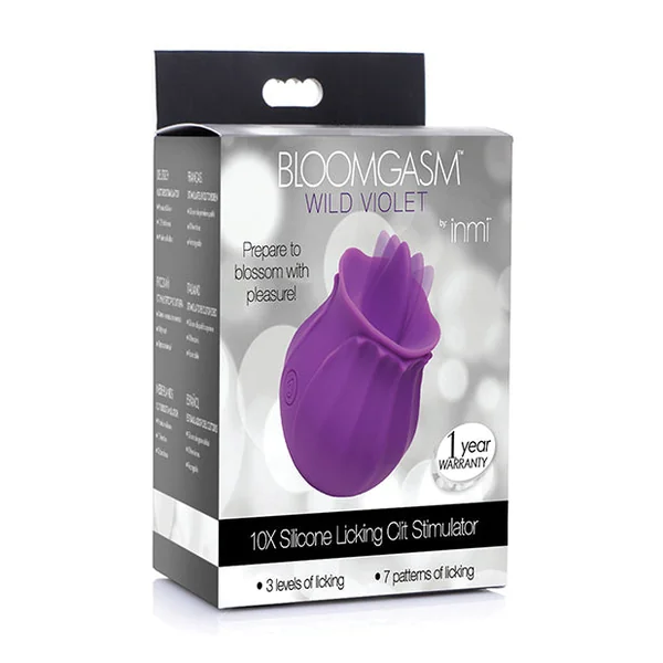 Inmi Bloomgasm Wild Violet 10x Licking Stimulator - Purple