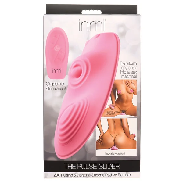 Inmi The Pulse Slider 28X Pulsing & Vibrating Silicone Pad with Remote