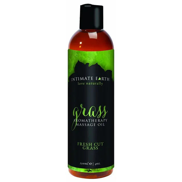 INTIMATE EARTH GRASS MASSAGE OIL 4OZ
