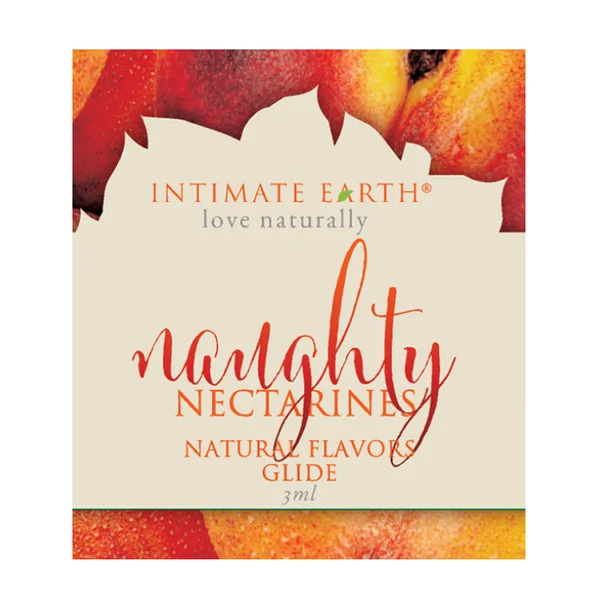 INTIMATE EARTH NAUGHTY NECTARINES GLIDE FOIL PACK 3ml (EACHES)