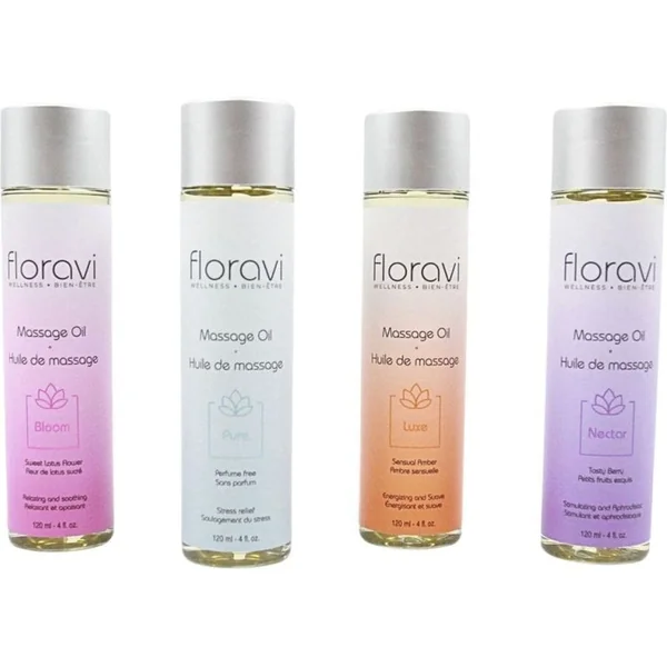 Intimate Massage Oil - Floravi - Available in four fragrances