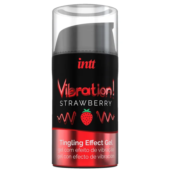 Intt Vibration! Tingling Effect Warming Flavoured Gel - Strawberry