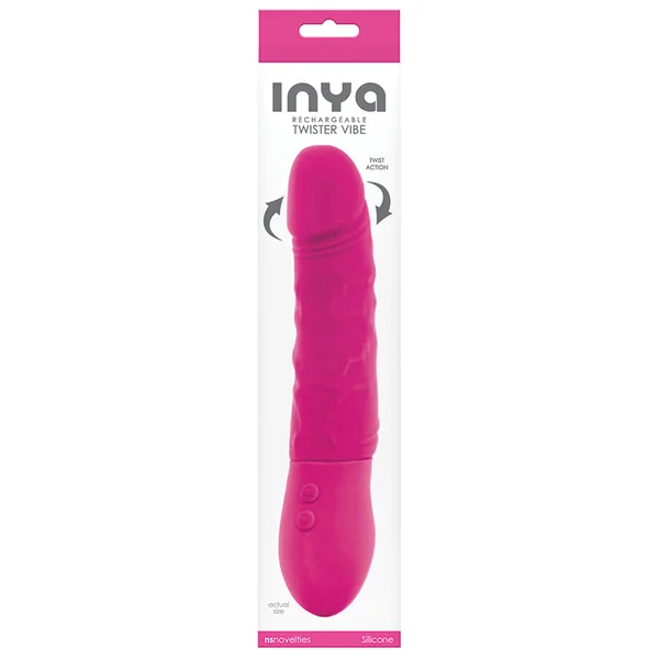 INYA Rechargeable Twister Vibe - Pink 9"
