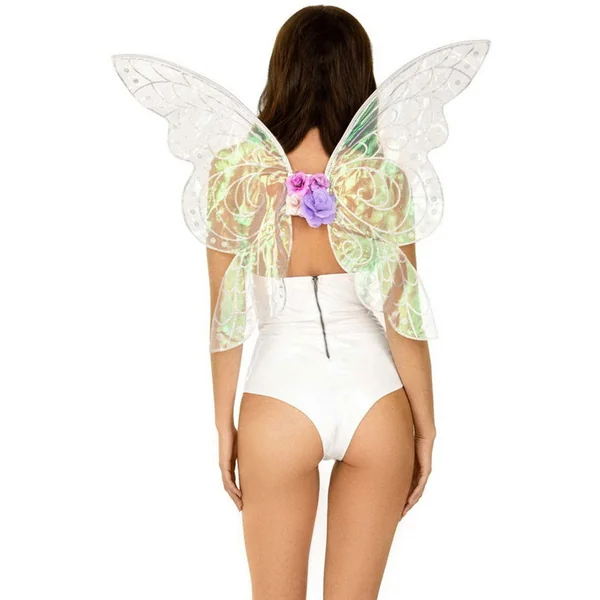 Iridescent Glitter Fairy Wings - One Size - Multicolor