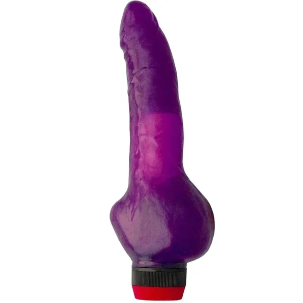 Jelly Caribbean Number 2 Jelly Realistic Vibrator Purple 8 Inch