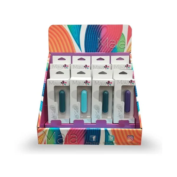 JESSI 8 PC DISPLAY MINI RECHARGEABLE BULLET