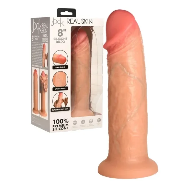 Jock Real Skin 8″ Silicone Dildo
